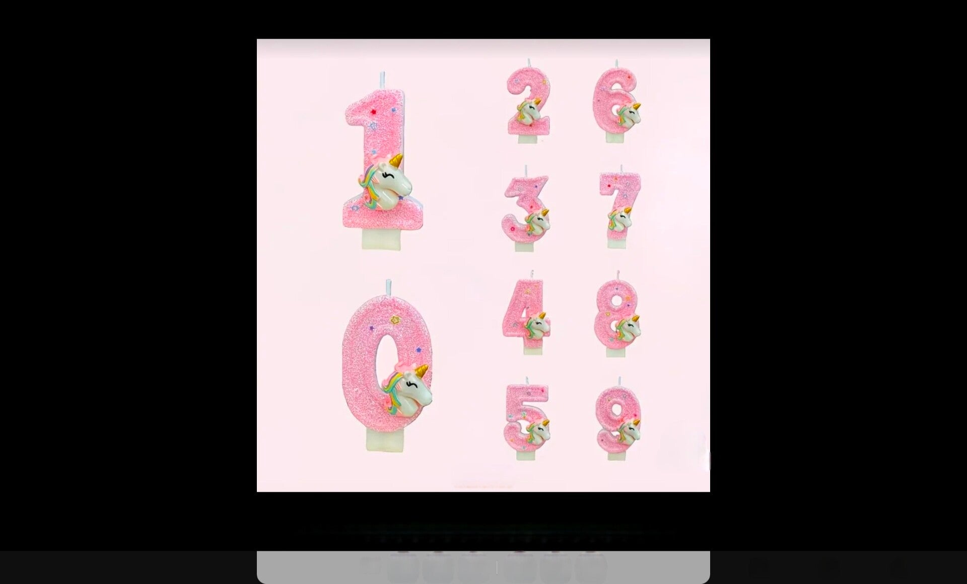 Bougie licorne