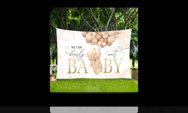 Bannière baby beige