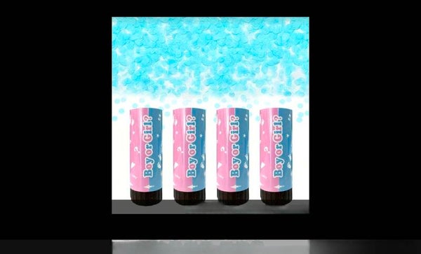 Révélation confettis bleu
