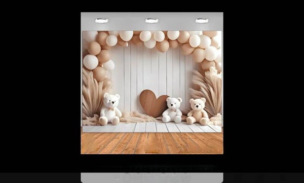 Bannière ours beige