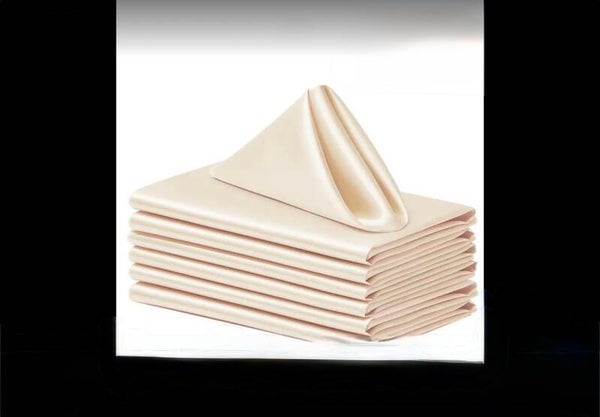 Serviette en satin vin pétillant