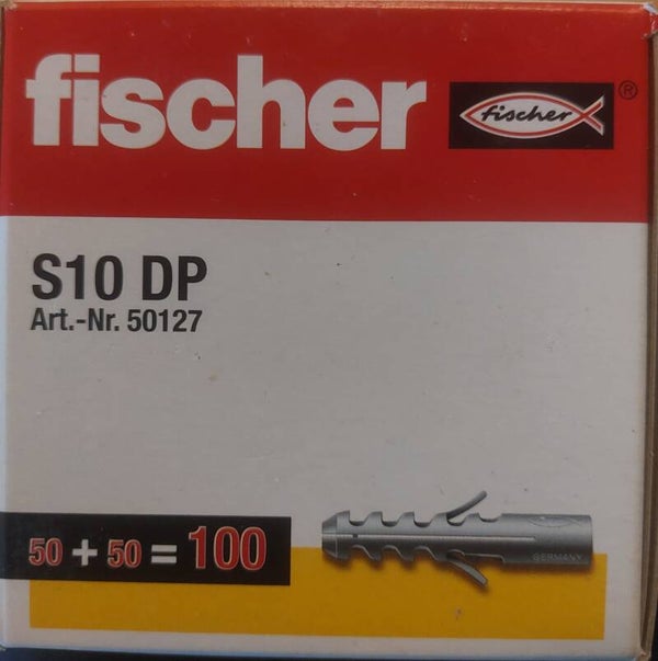Fischer 50127 S 10 DP Spreidplug 50 mm 10 mm 100 stuk(s)