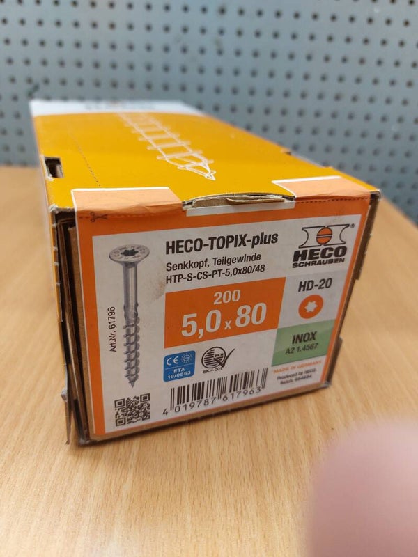 Heco-Topix-Plus 5.0 x 80 RVS