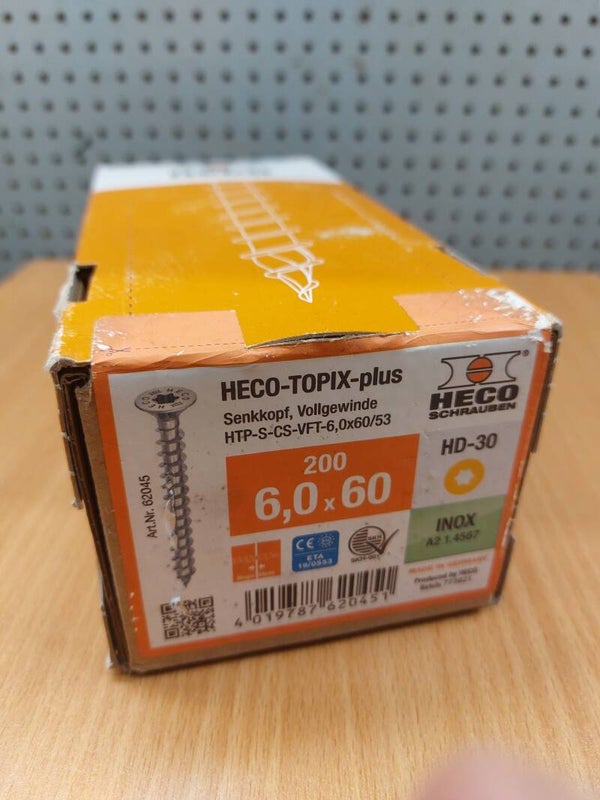Heco-Topix-Plus 6.0 x 60 RVS