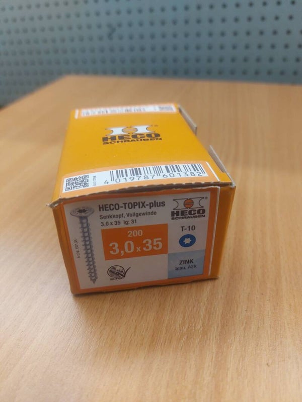 Heco-Topix-Plus schroeven 3,0x35 Torx (200 stuks)