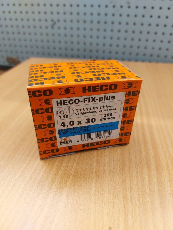 Heco-Fix-Plus schroeven 4,0x30 Torx (200 stuks)