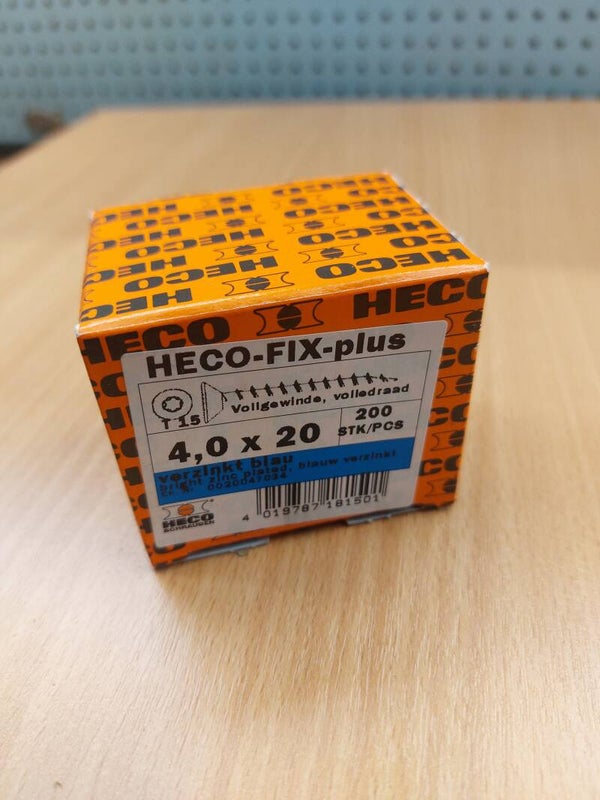 Heco-Fix-Plus schroeven 4,0x20 Torx (200 stuks)