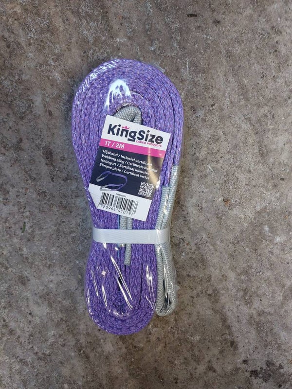 Kingsize hijsband 1 Ton / 2 Meter