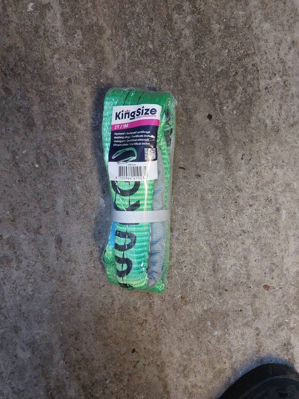 Kingsize hijsband 2 Ton / 1 Meter