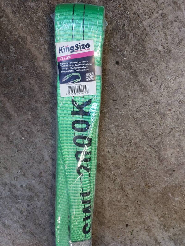 Kingsize hijsband 2 Ton / 2 Meter