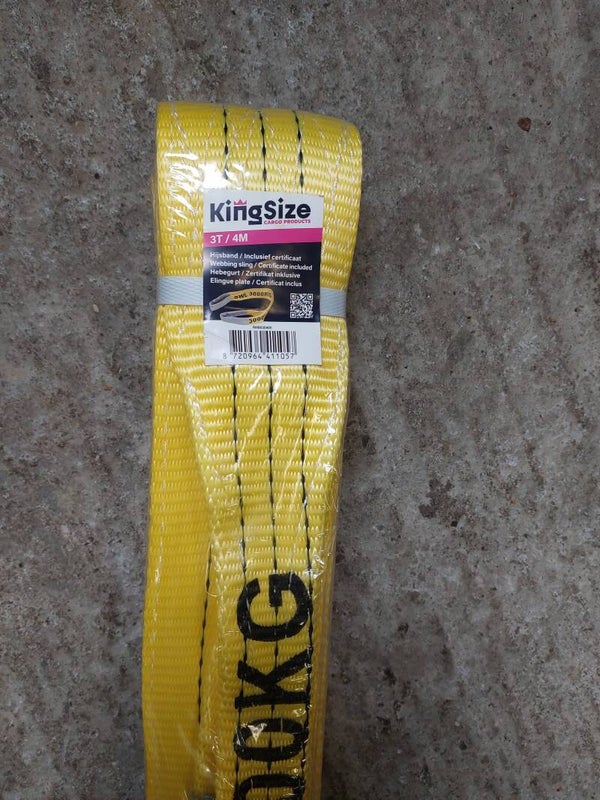 Kingsize hijsband 3 Ton / 4 Meter