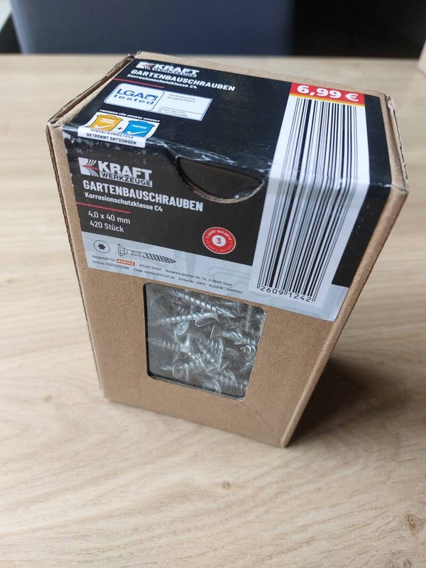 Kraft buitenschroeven C4 4.0 x 40mm torx