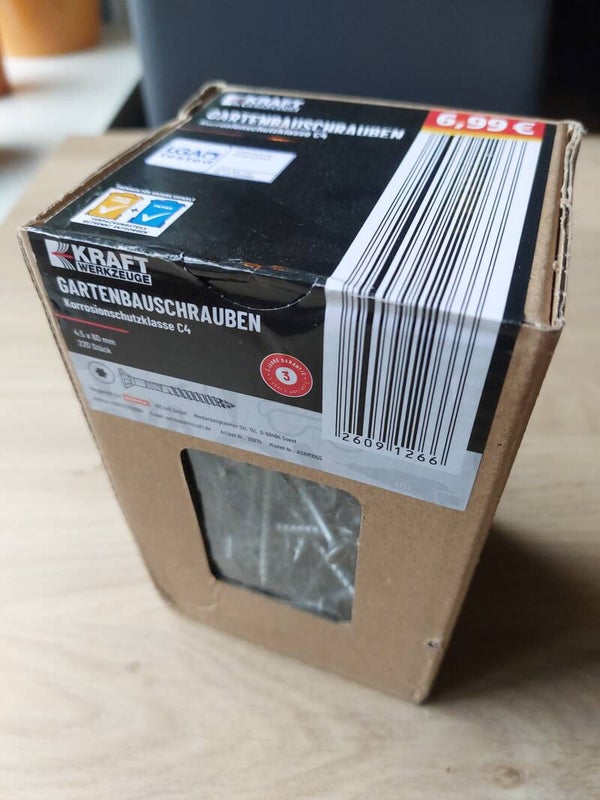 Kraft buitenschroeven C4 4.5 x 60 mm torx