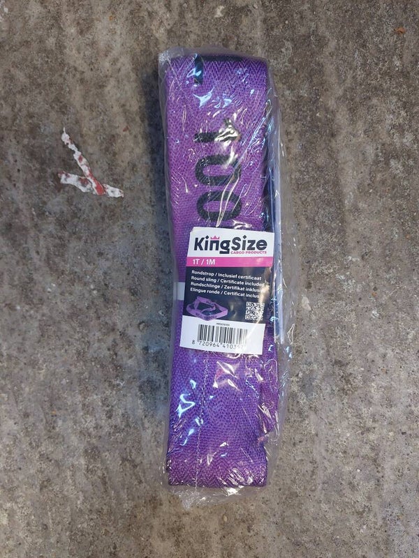 Kingsize rondstrop 1 Ton / 1 Meter