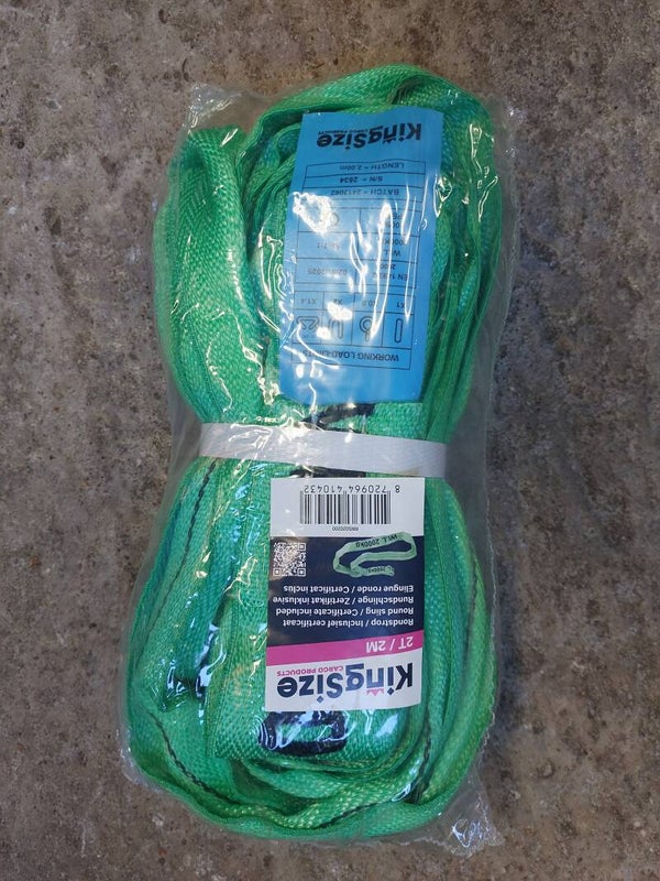 Kingsize rondstrop 2 Ton / 2 Meter