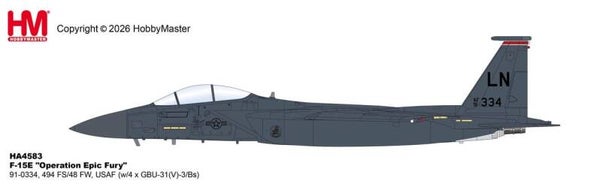 Hobby Master HA4583 |  McDonnell - Douglas F-15E Strike Eagle