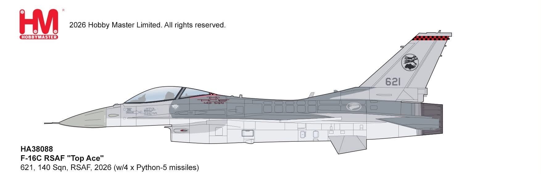 Hobby Master HA38088 | Lockheed F-16C Fighting Falcon