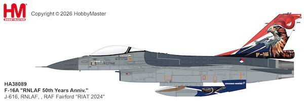 Hobby Master HA38089 | General Dynamics F-16A RNLAF 🇳🇱50th Years Anniv.