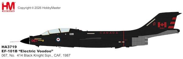 Hobby Master HA3719 | McDonnell F-101B Electric Voodoo 067, No. 414 Black Knight Sqn., CAF, 1987