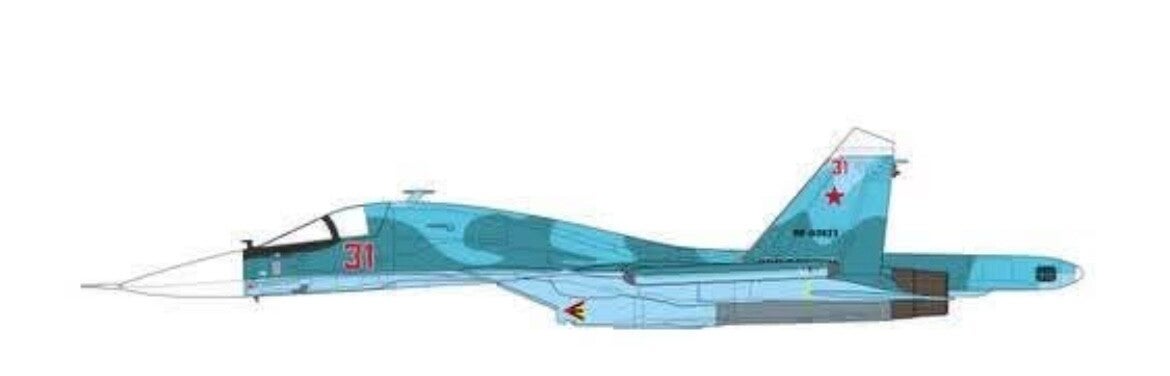 JC Wings JCW-72-SU34-010 | 🇷🇺 Sukhoi SU-34 Fullback, Red 31 RF-81251, Russian Air Force, Ukraine War, 2022