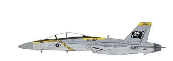 JC Wings JCW-72-F18-030 | 🇺🇸 Boeing F/A-18F Super Hornet U.S. NAVY, VFA-103 Jolly Rogers, USS George H. W. Bush, 2023