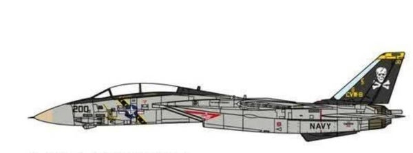 JCW Wings JCW-72-F14-027 | 🇺🇸 Grumman F-14A TOMCAT U.S. NAVY VF-84, AJ200, Jolly Rogers, USS Theodore Roosevelt, 1989