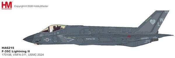 Hobby Master HA6215 | Lockheed-Martin F35C Lightning II