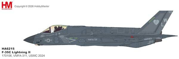 Hobby Master HA6215 | Lockheed-Martin F35C Lightning II