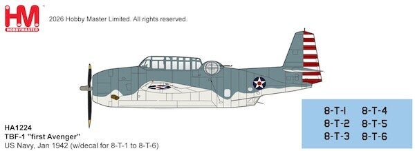 Hobby Master HA1224 | Grumman TBF-1 Avenger