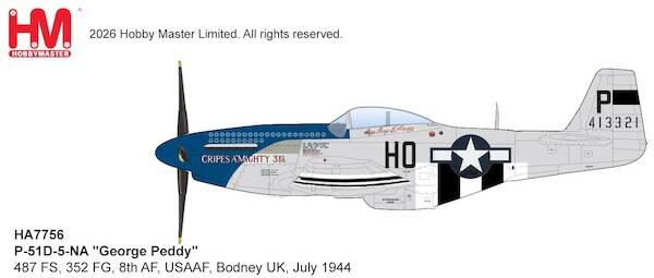 Hobby Master HA7756 | North American P51D-5-NA Mustang