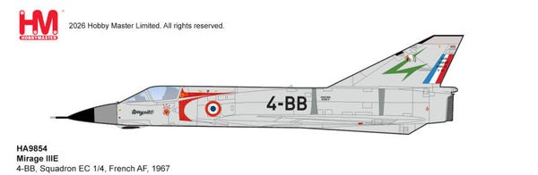Hobby Master HA9854 | Dassault  Mirage IIIE