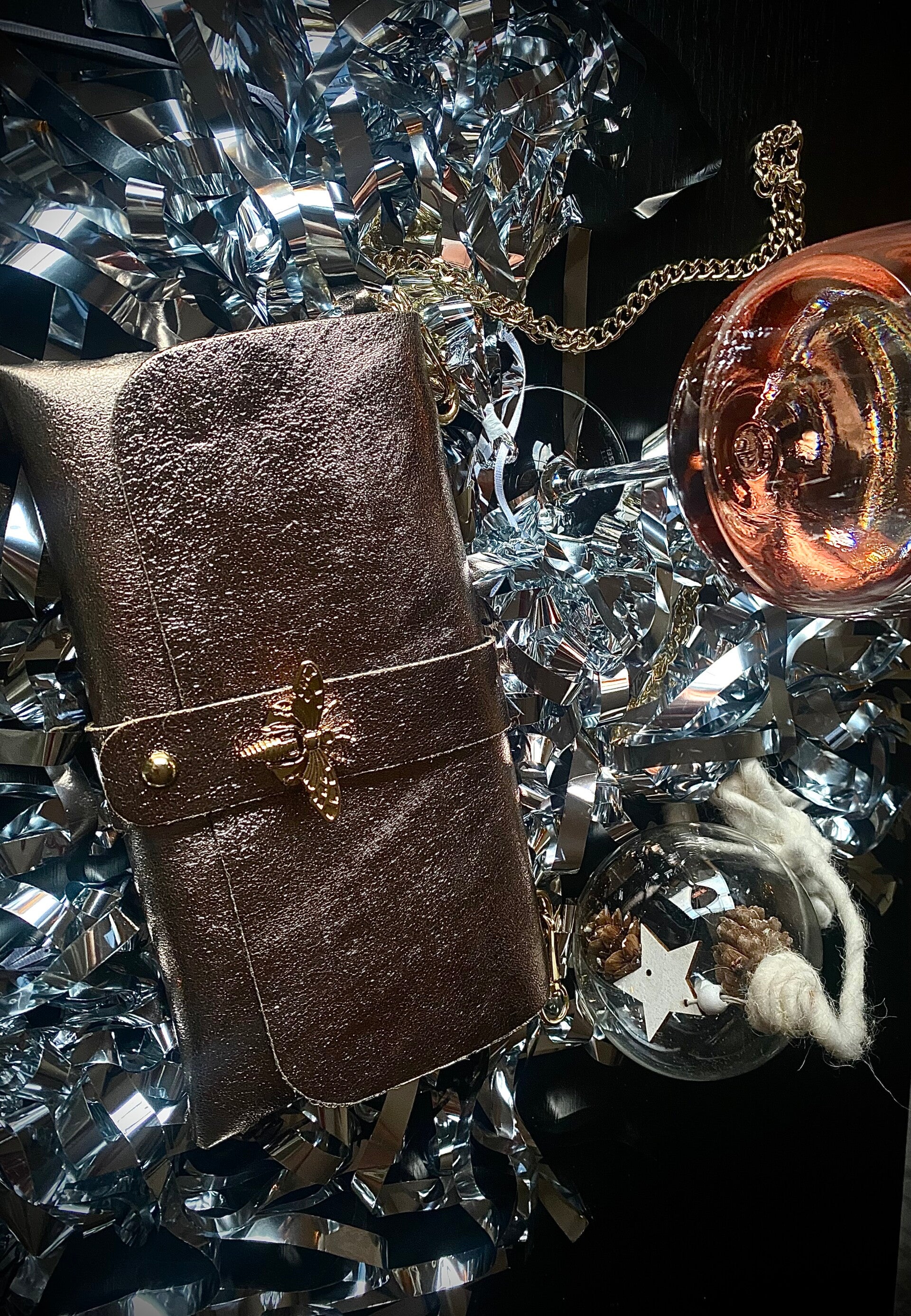 Dragonflybag metallic goud