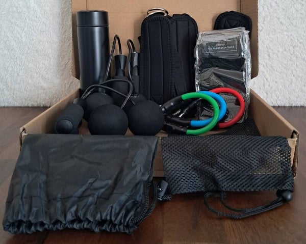 Leg and jump rope workout box