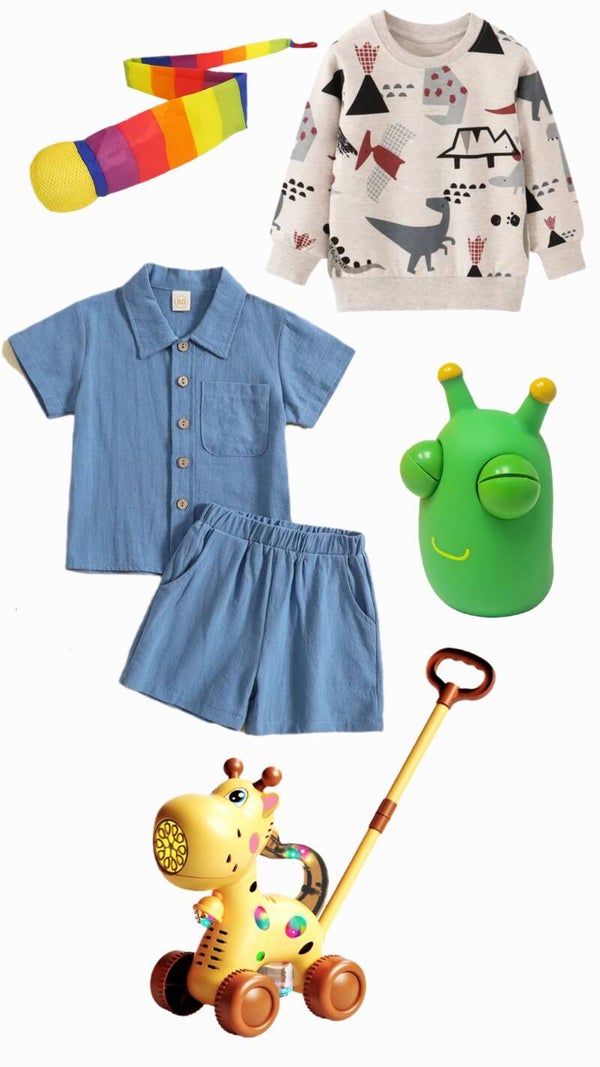 2T Boys Summer Outfit & Bubble Blower Box