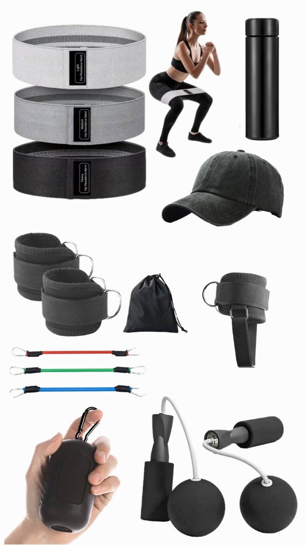 Leg Resistance Bands & Jump Rope Balls Box