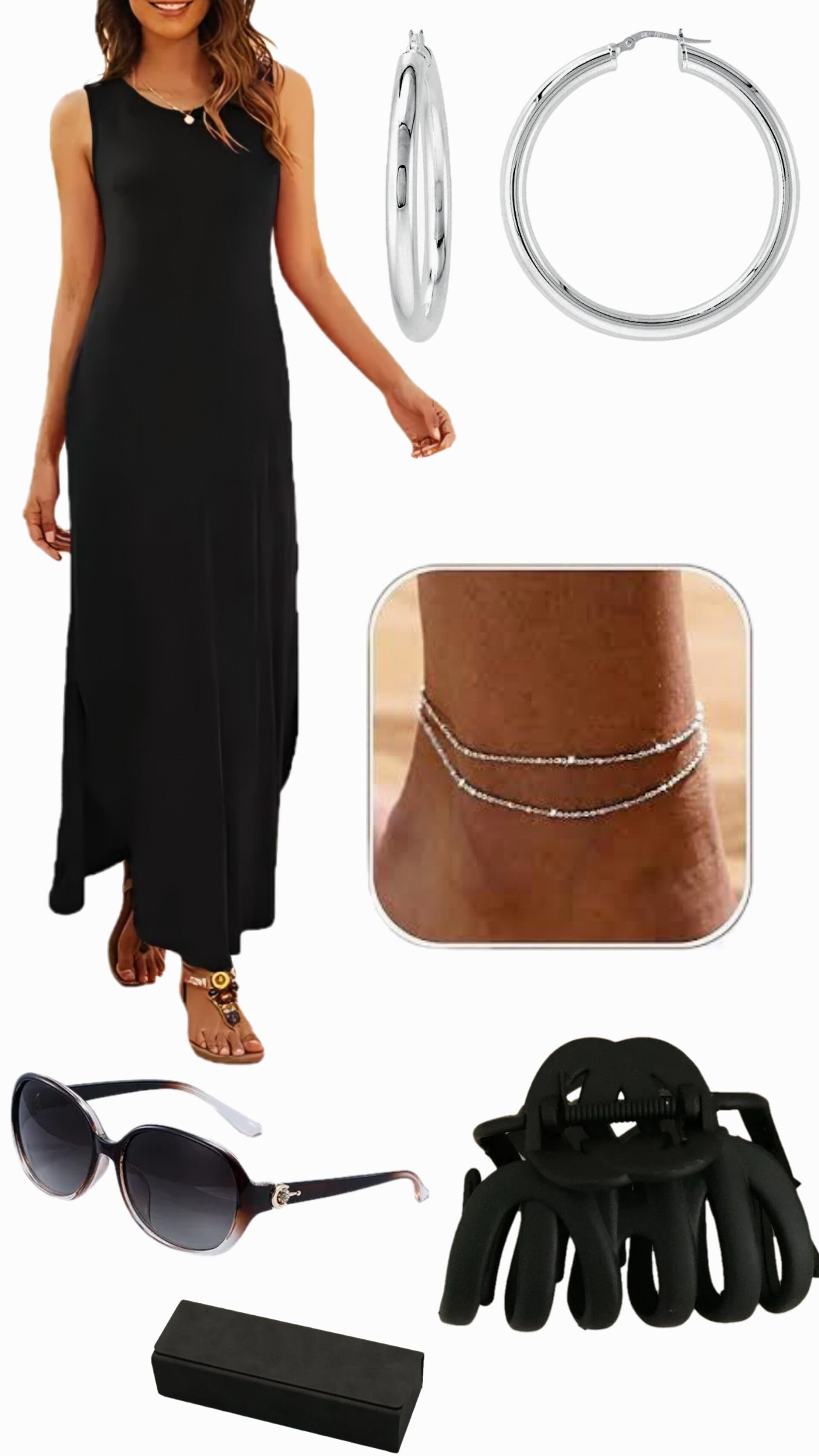 Women's XL Rounded Neck Summer Dress Box