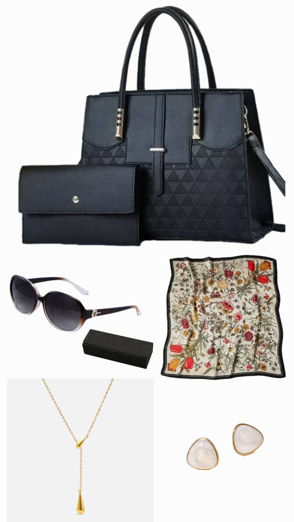 Black Satchel Handbag Box