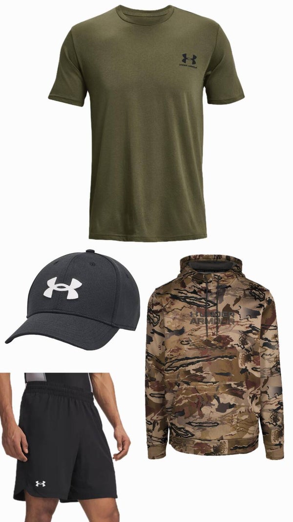 The Men's Large Under Armor Short & Shirt Box.
