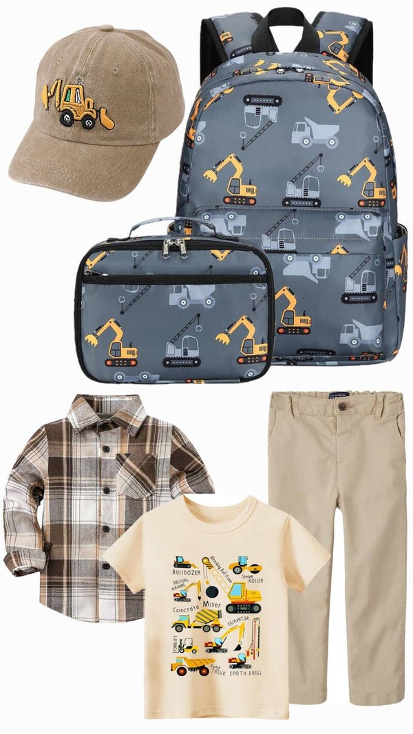 5T Construction Backpack & Outfit Box