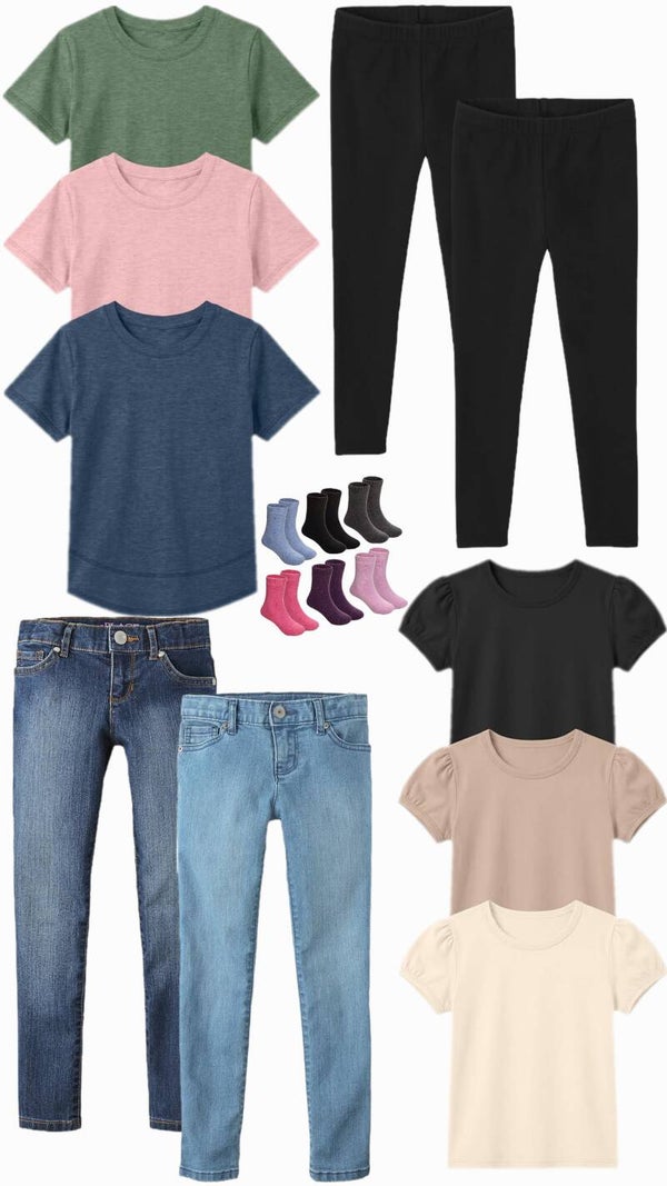 Girl's Size 8 Shirts & Pants Box