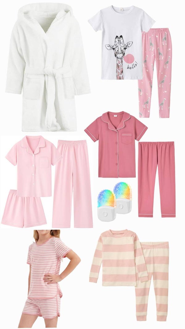 Girl's Size 8 Robe & Pajama Box