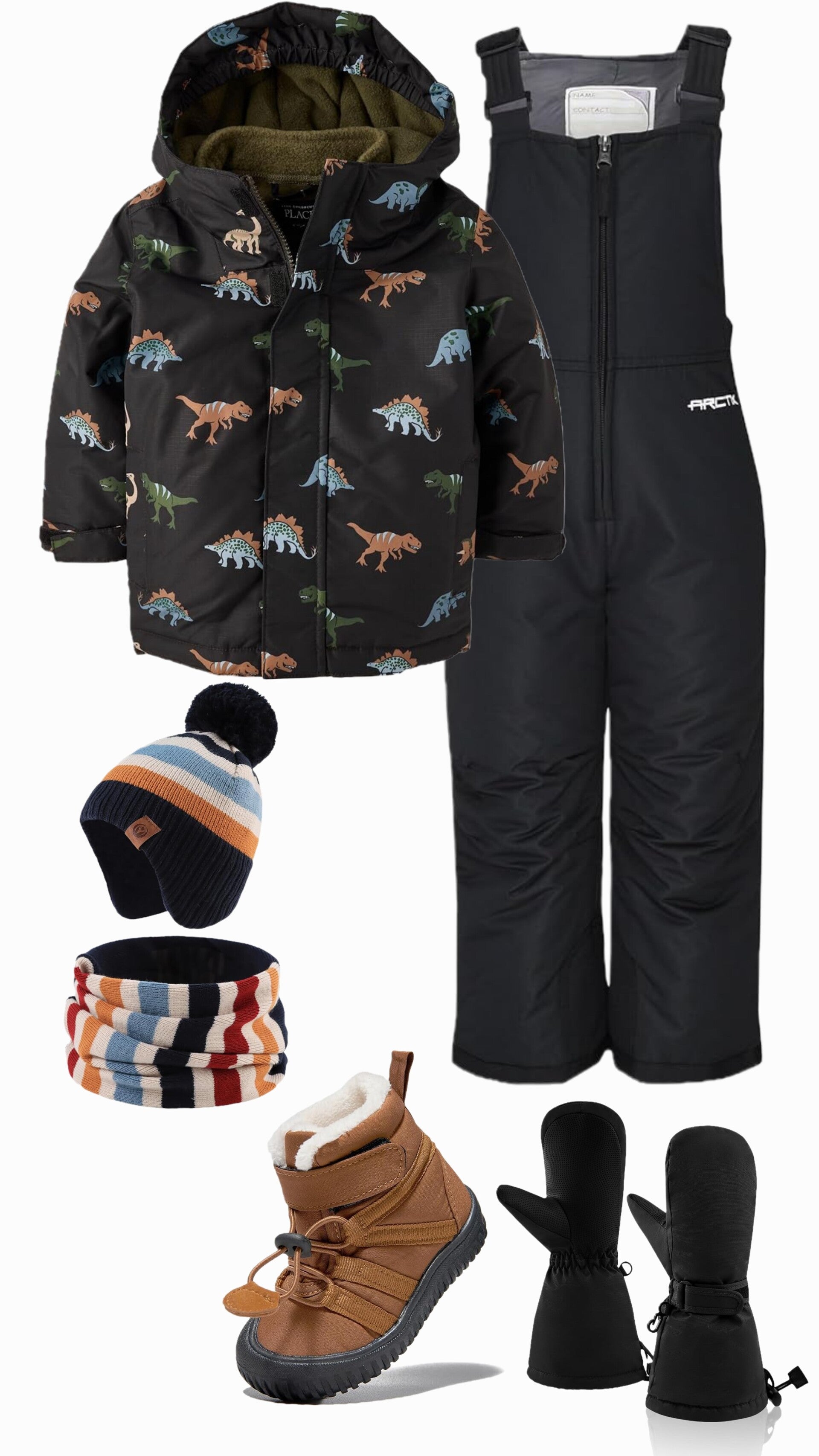 Boy's 18 Month Dino Winter Jacket & Gear Box