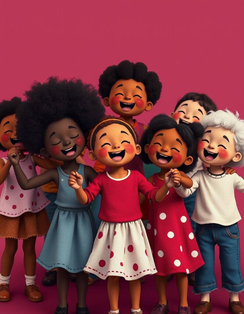 Enfants extrêmement joyeux 