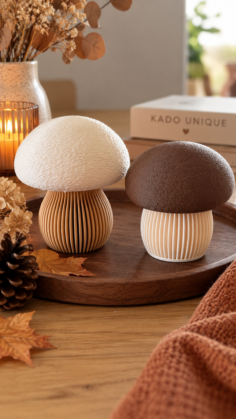 Decoratieve paddenstoelen - Set van 2