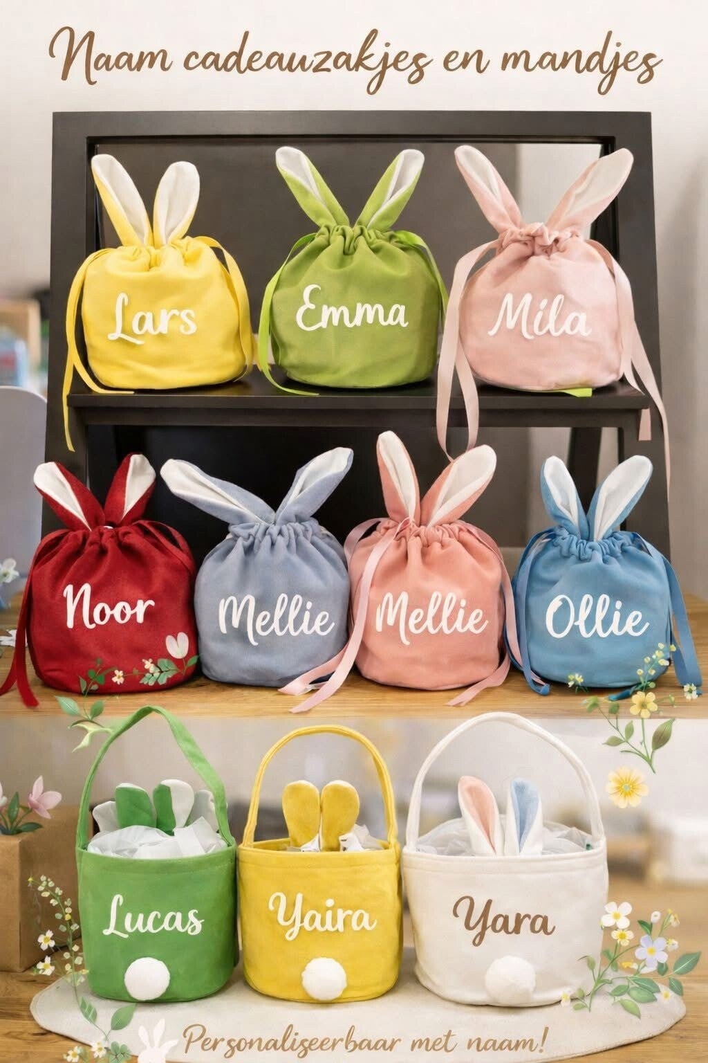 Paaszakje met naam