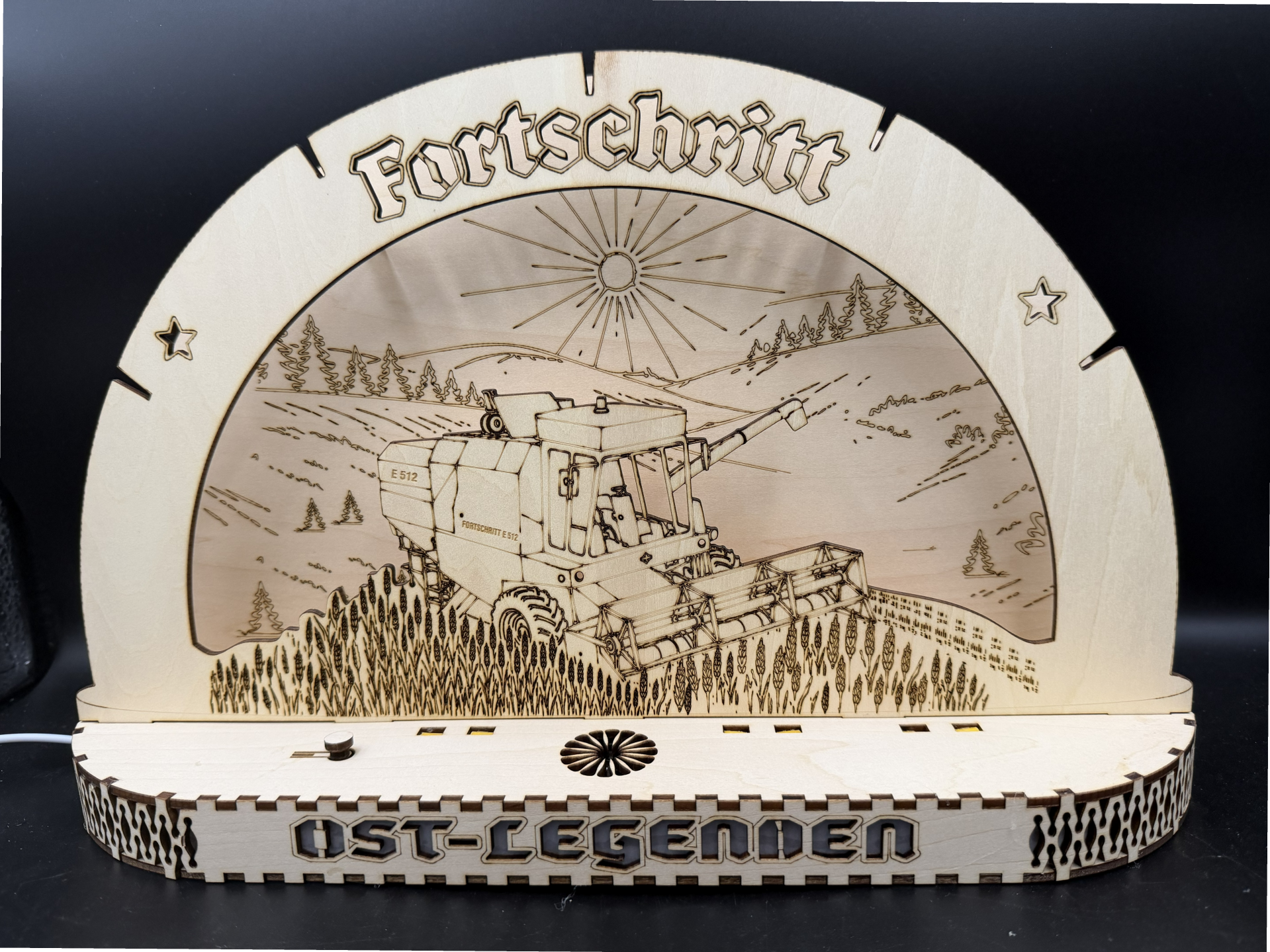 Lichtbogen Landwirtschaft DDR Mähdrescher E512