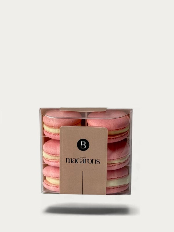 Macaron Vanille-Erdbeere 6er