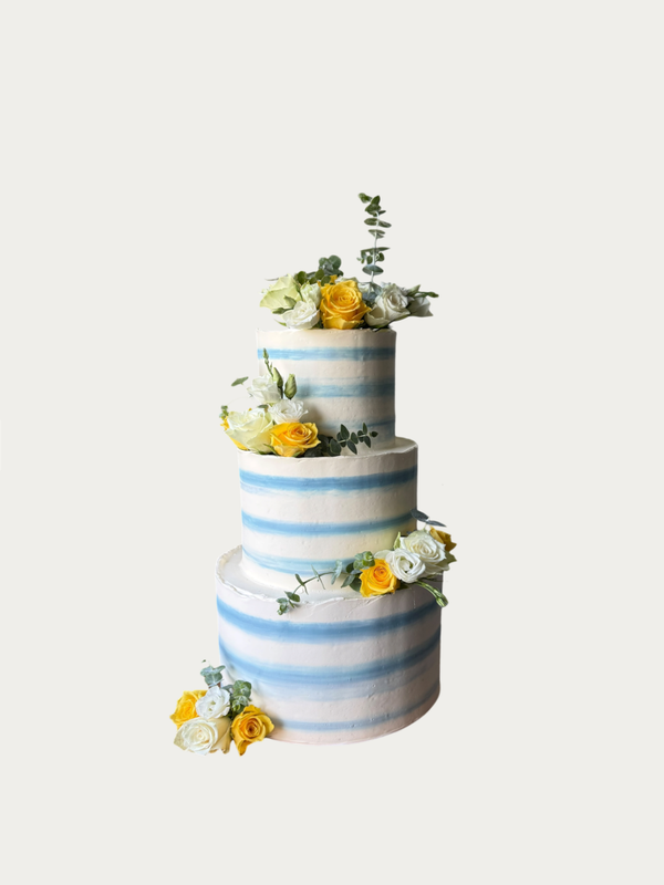 Blue Wedding Cake