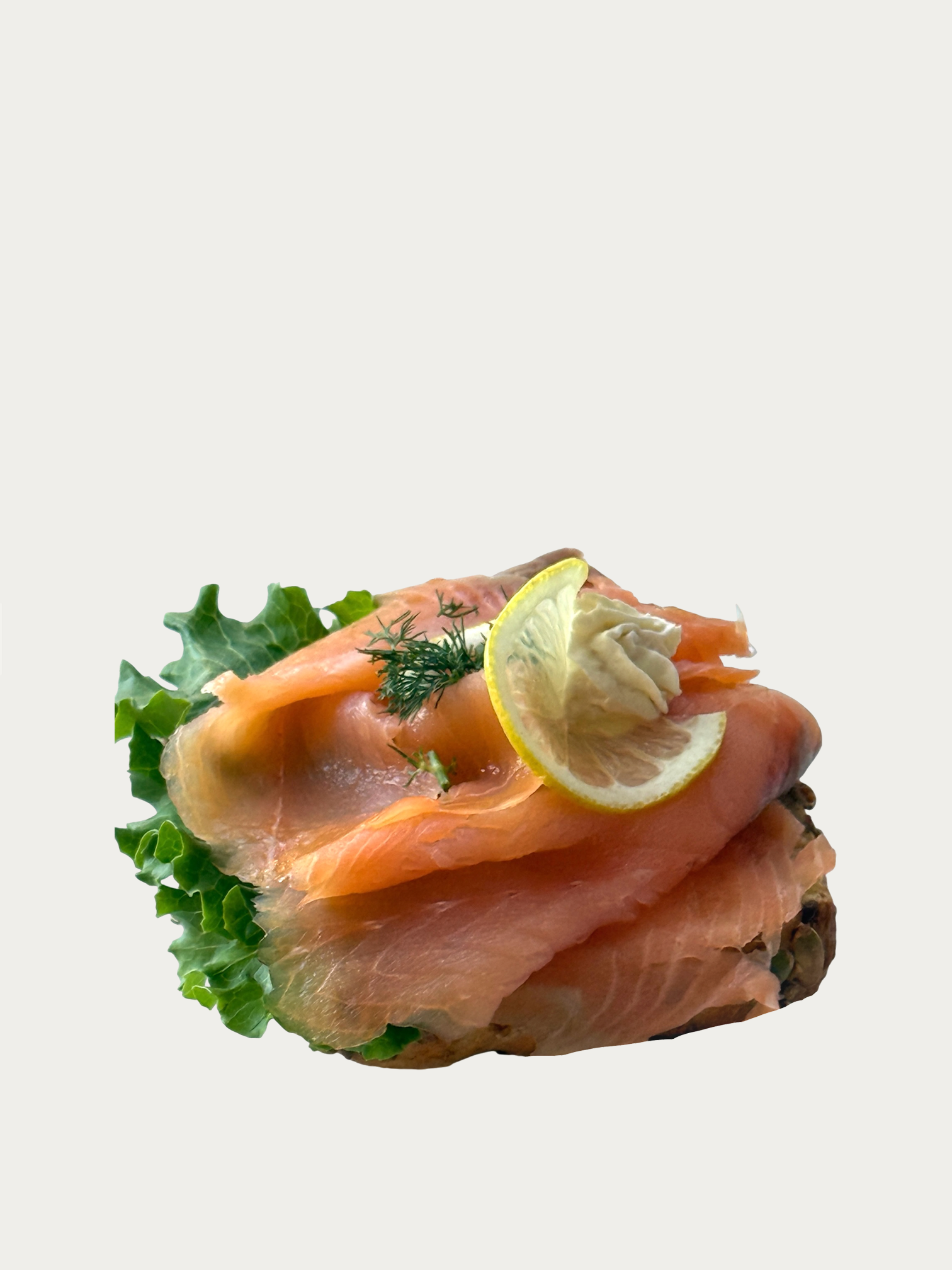 Edles Räucherlachsbrötchen