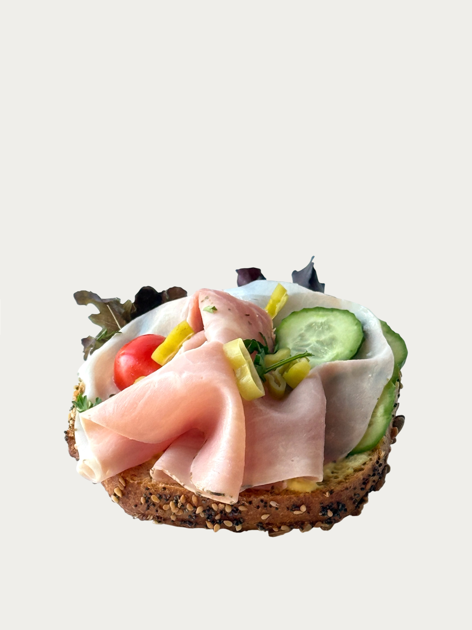 Feines Schinkenbrötchen